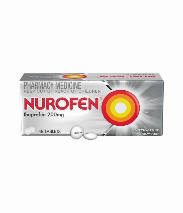 A box of Nurofen tablets, a pharmacy medicine that provides effective relief from pain.