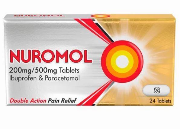 A box of Nurofen tablets, a medication used to relieve pain.