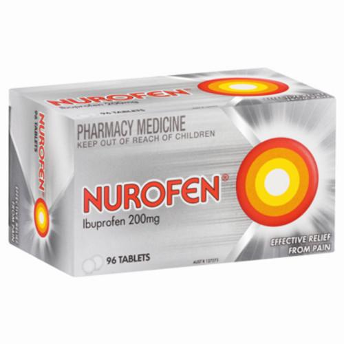 A box of Nurofen tablets, a pharmacy medicine to relieve pain.