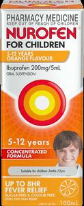 A box of Nurofen for Children, a medicine for kids aged 5-12 years old.