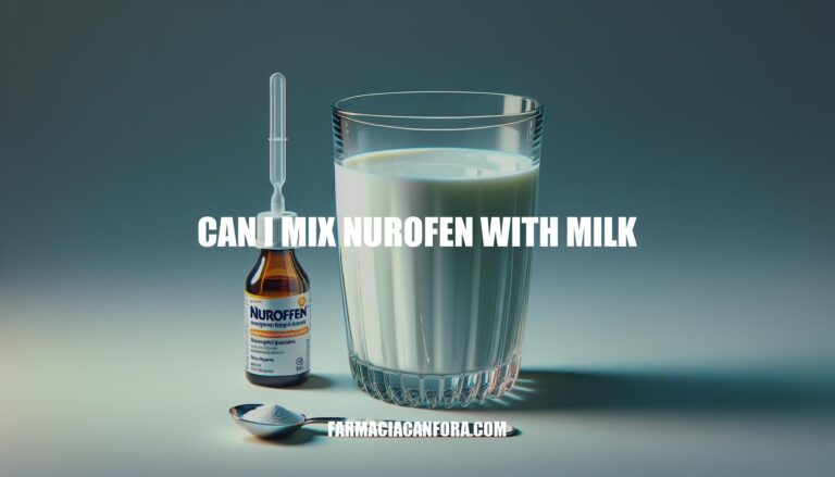 Can I Mix Nurofen with Milk? Safely Administering Pediatric Ibuprofen