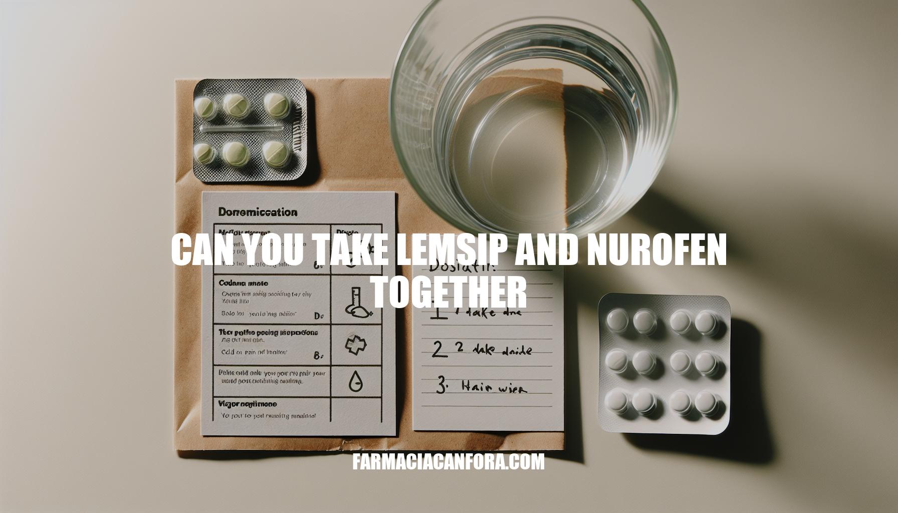 Can You Take Lemsip and Nurofen Together: Practical Considerations and Safety Precautions