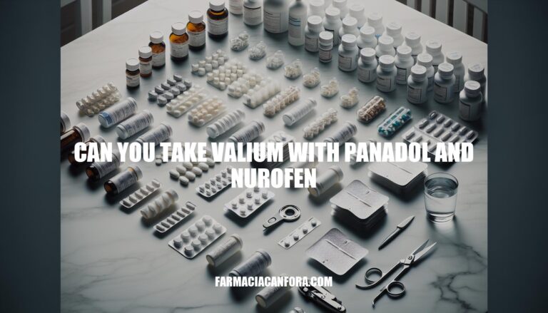 Can You Take Valium with Panadol and Nurofen: A Complete Guide