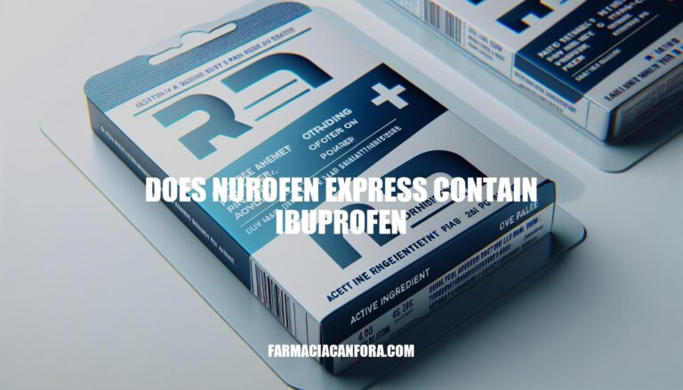 Does Nurofen Express Contain Ibuprofen: Usage and Considerations
