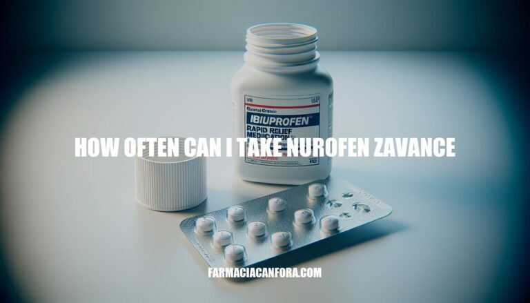 How Often Can I Take Nurofen Zavance: Dosage Guide and Usage Insights