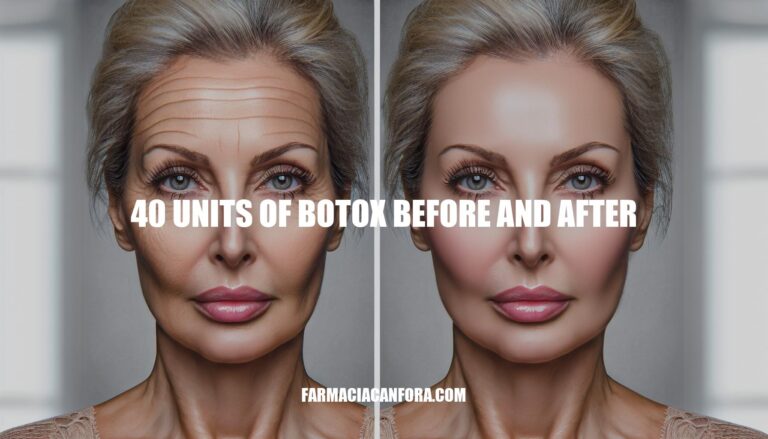 40 Units of Botox Before and After: Transformative Results Revealed!