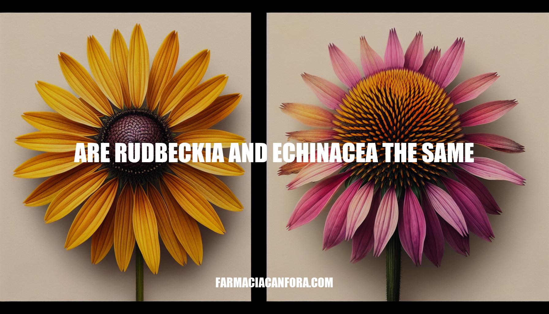 Are Rudbeckia and Echinacea the Same?