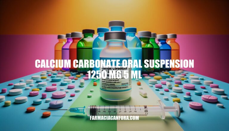 Benefits of Calcium Carbonate Oral Suspension 1250 mg 5 ml