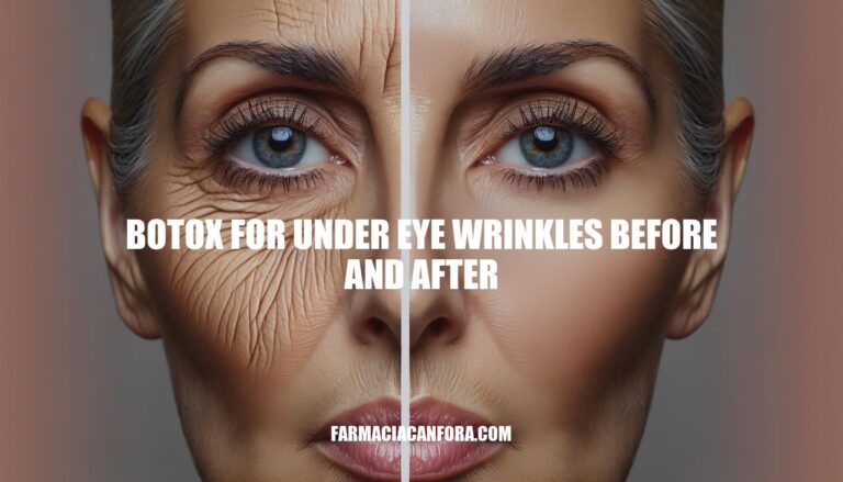 Botox for Under Eye Wrinkles Before and After Comparison