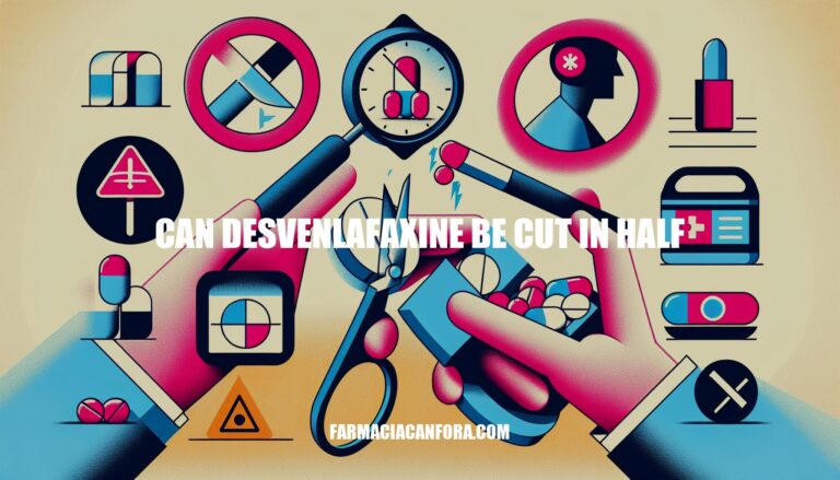 Can Desvenlafaxine Be Cut in Half: Important Considerations