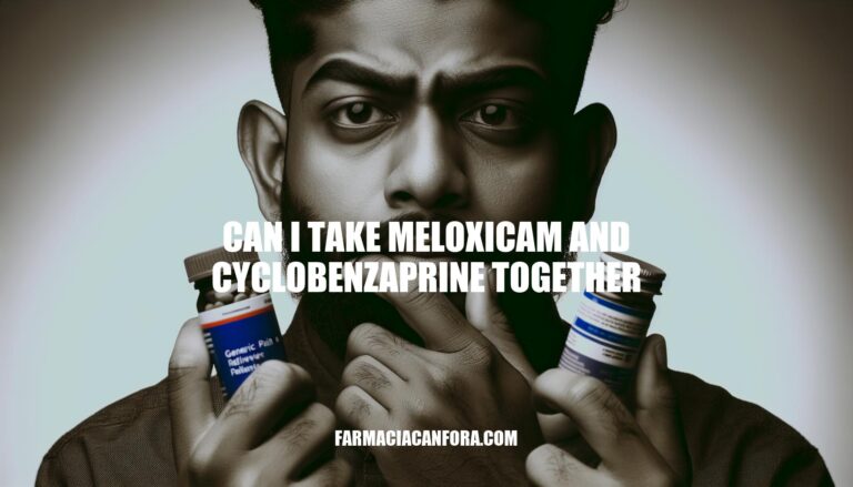 Can I Take Meloxicam and Cyclobenzaprine Together