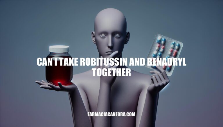 Can I Take Robitussin and Benadryl Together
