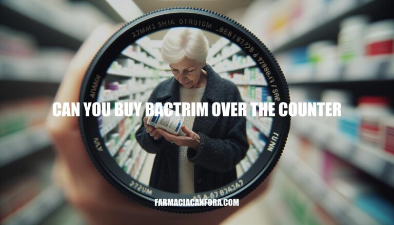 Can You Buy Bactrim Over the Counter: Regulations and Risks