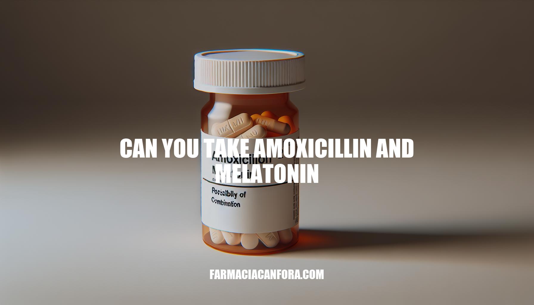 Can You Take Amoxicillin and Melatonin Together?