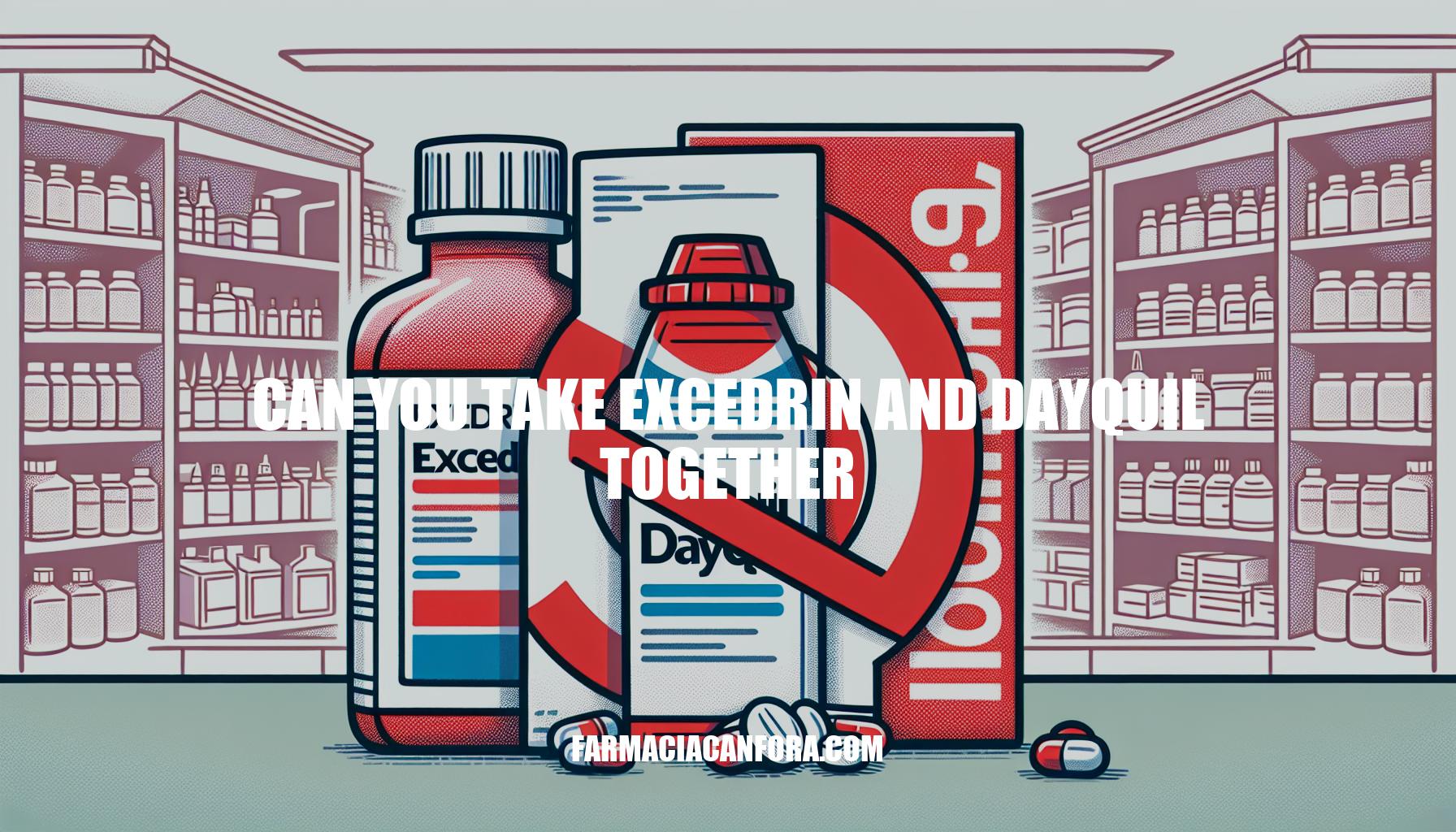 Can You Take Excedrin and DayQuil Together: Safety Tips