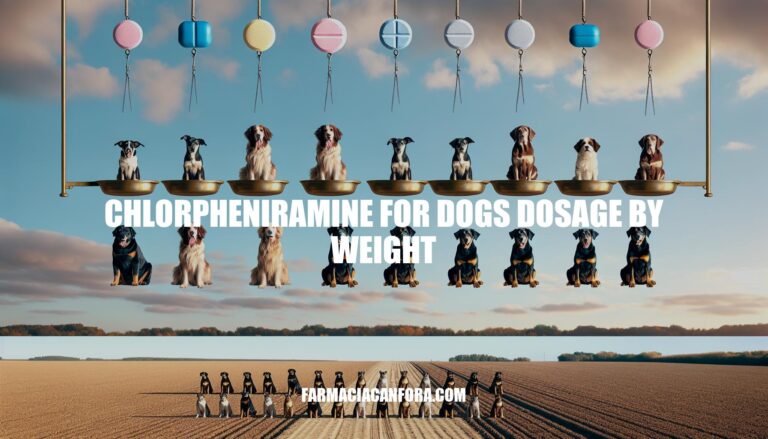 Chlorpheniramine for Dogs Dosage by Weight Guide