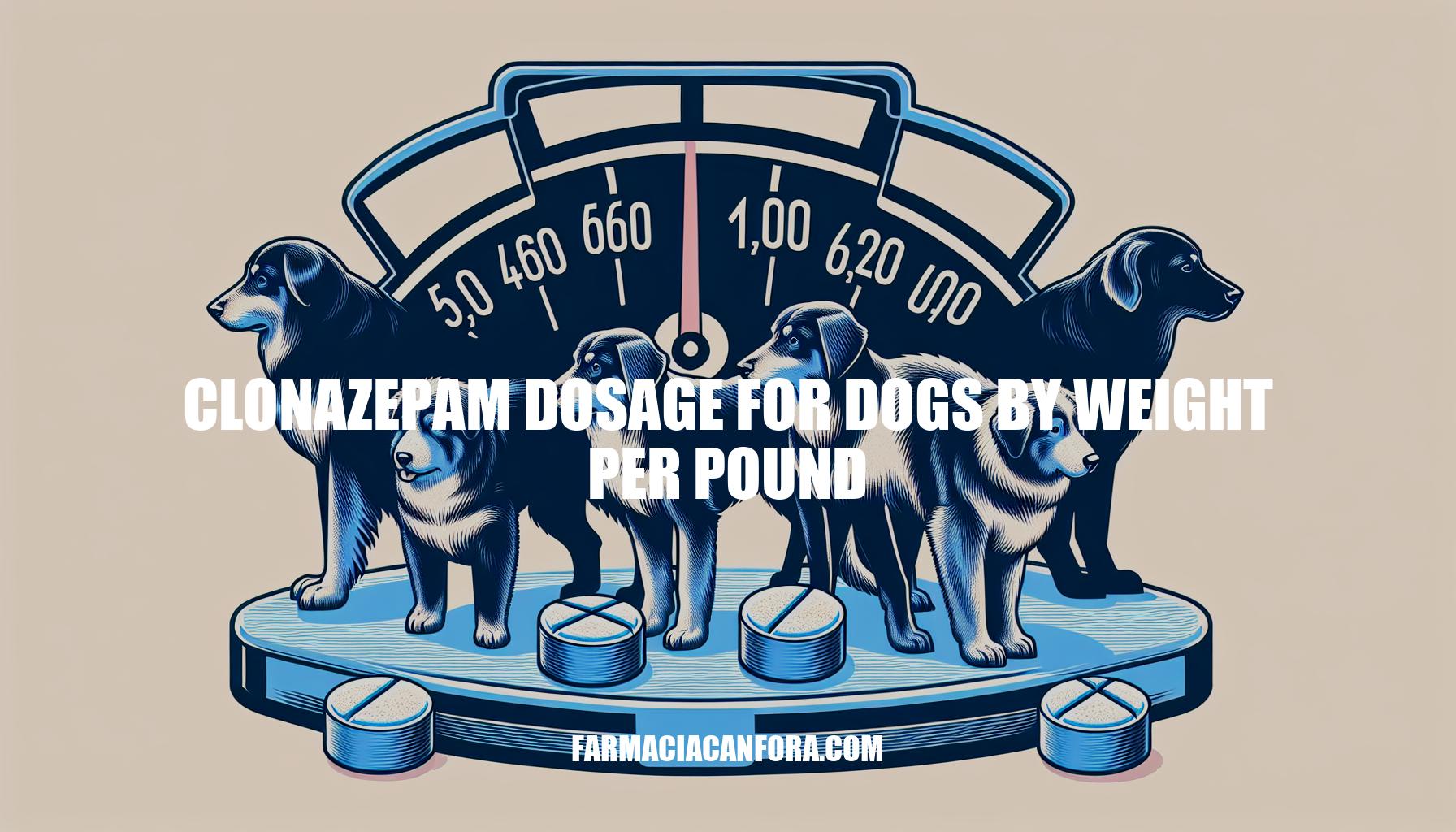 Clonazepam Dosage for Dogs WeightBased Guidelines