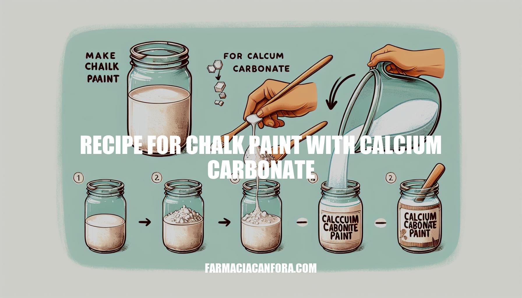 DIY Recipe for Chalk Paint with Calcium Carbonate
