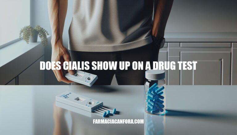 Does Cialis Show Up on a Drug Test: What You Need to Know