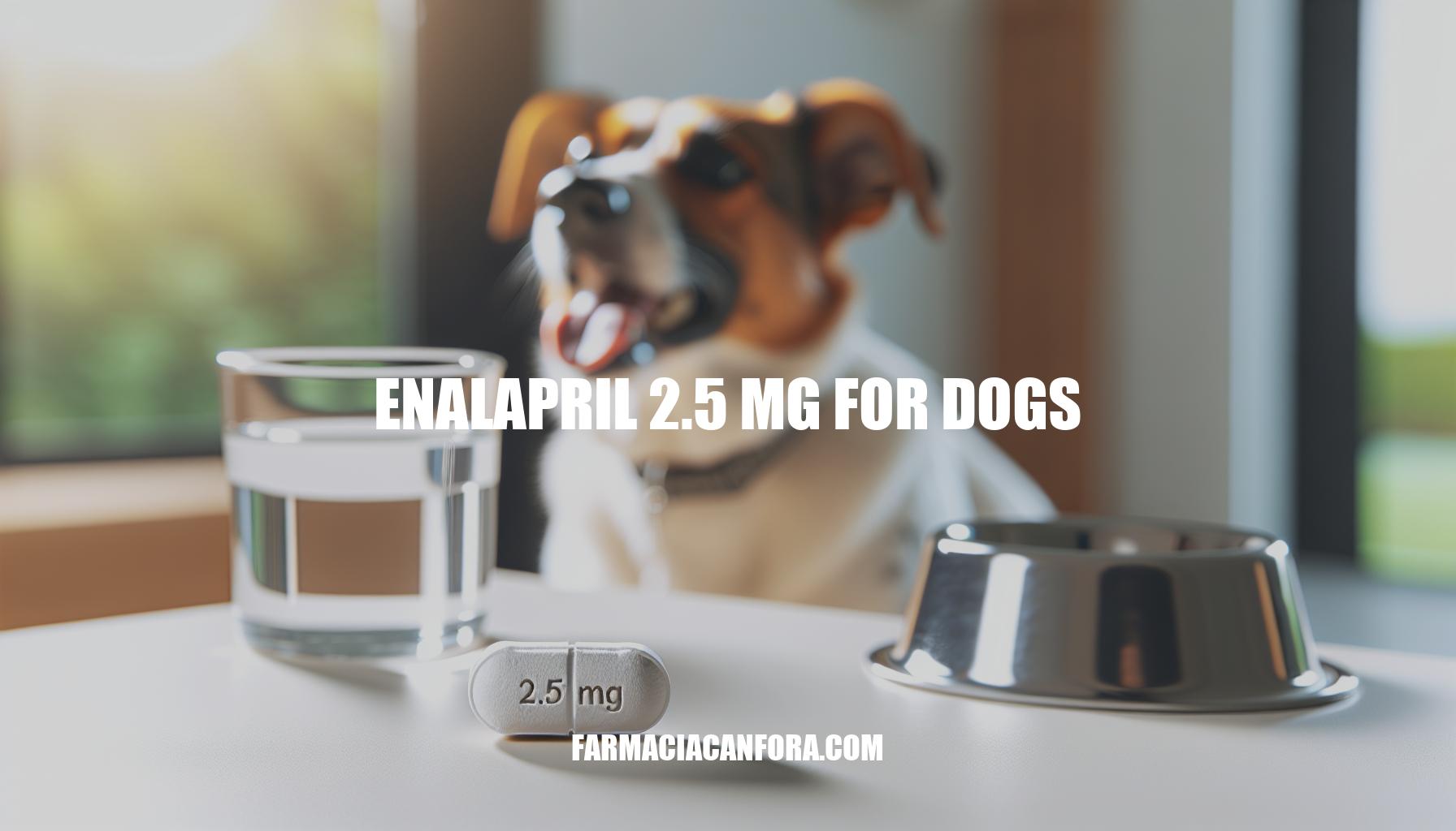 Enalapril 2.5 mg for Dogs: Benefits, Dosage, and Side Effects