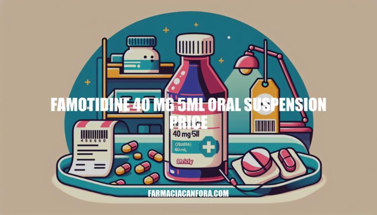 Famotidine 40 mg 5ml Oral Suspension Price Guide