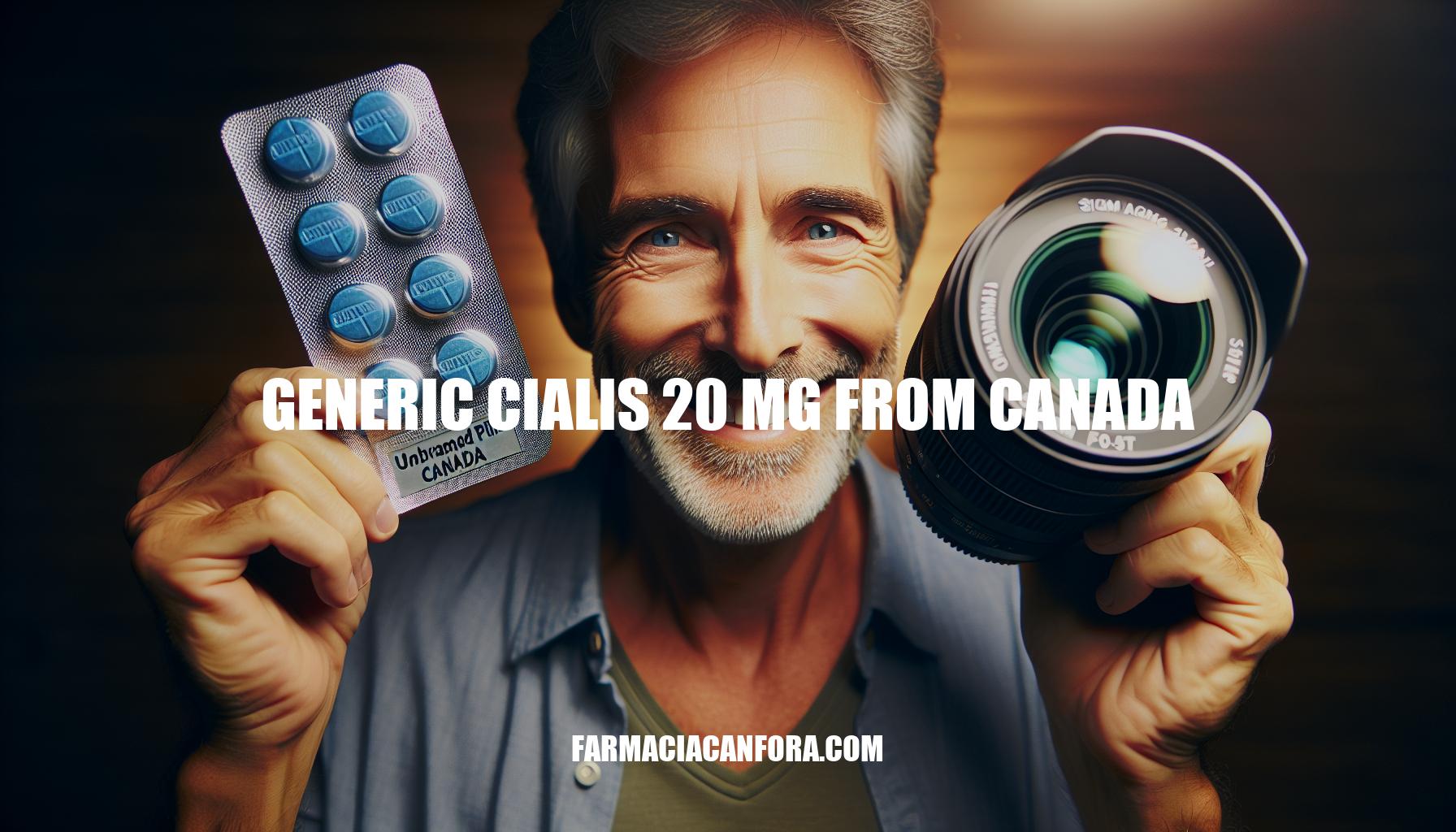 Generic Cialis 20 mg from Canada: Affordable ED Treatment Option