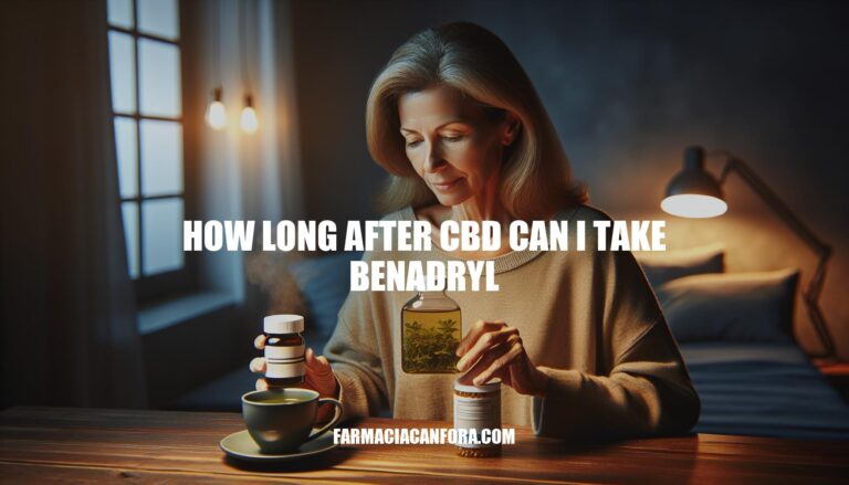 How Long After CBD Can I Take Benadryl