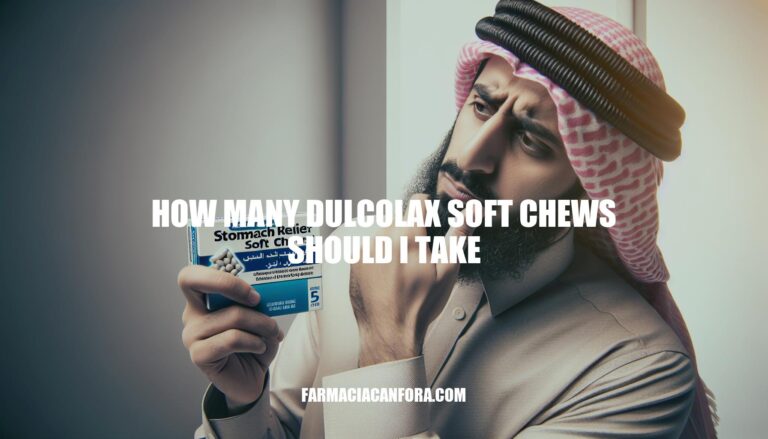 How Many Dulcolax Soft Chews Should I Take: Dosage Guide