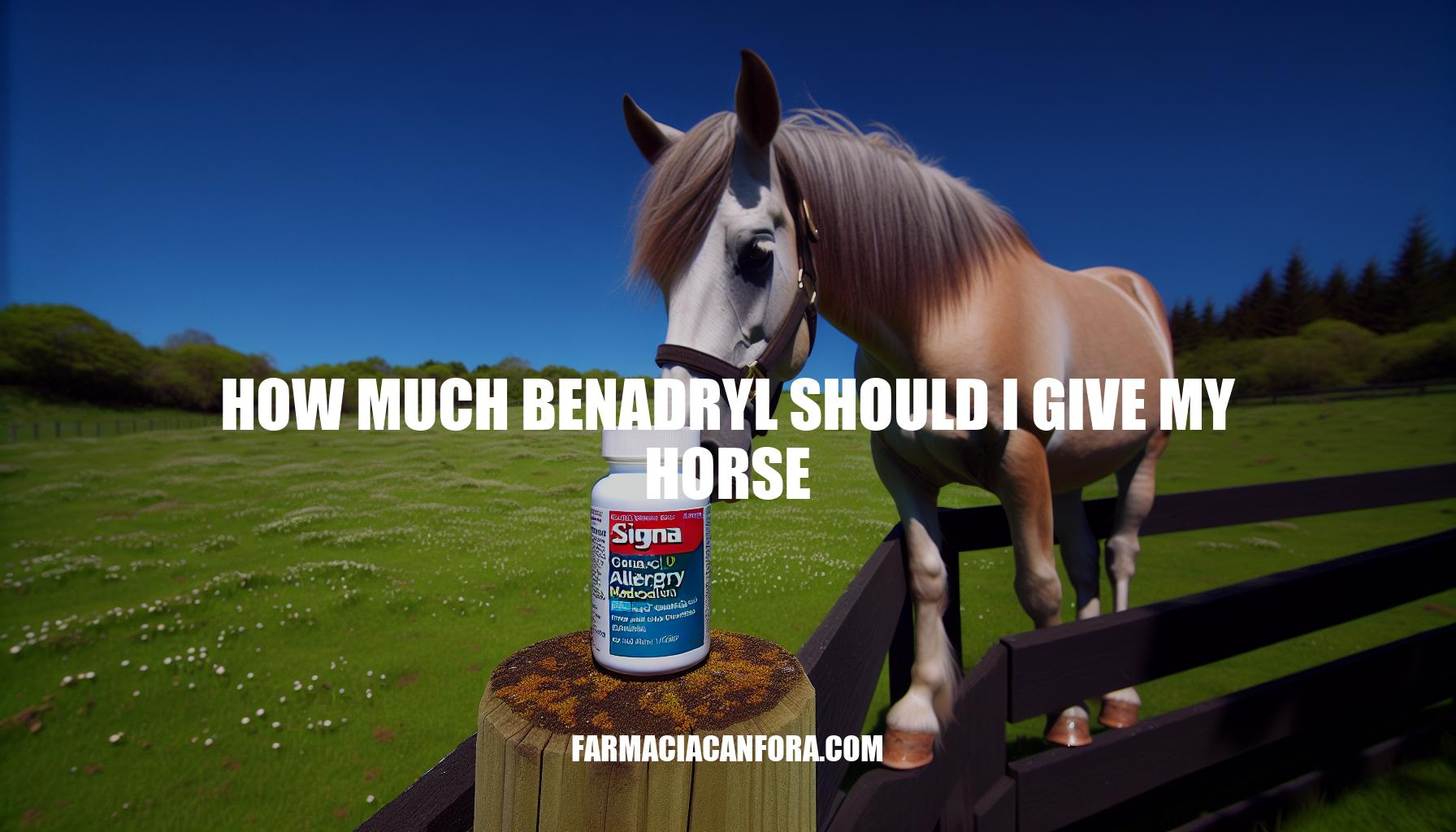 How Much Benadryl Should I Give My Horse?