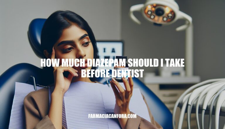 How Much Diazepam Should I Take Before Dentist