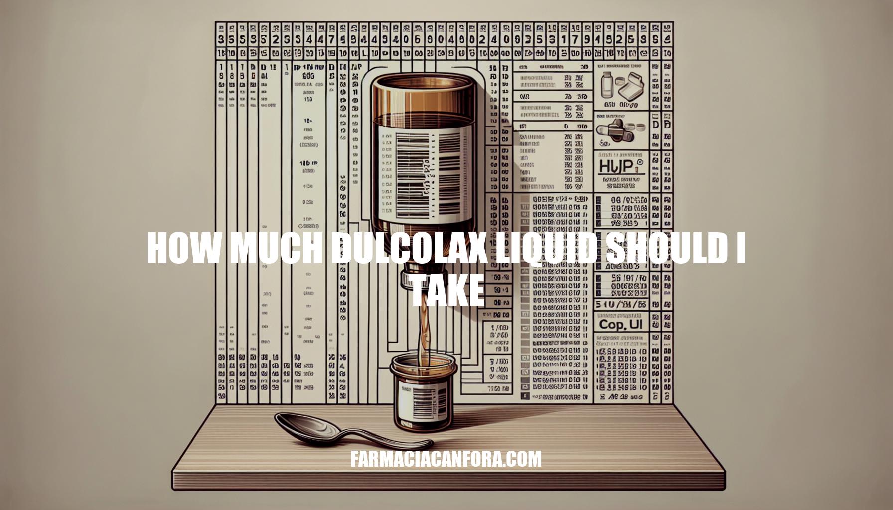 How Much Dulcolax Liquid Should I Take: Dosage Guide