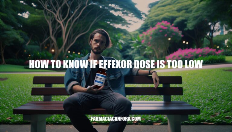 How to Know if Effexor Dose Is Too Low