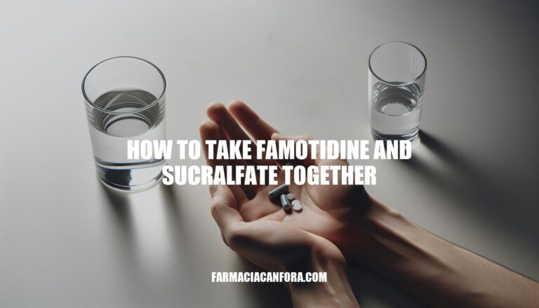 How to Take Famotidine and Sucralfate Together
