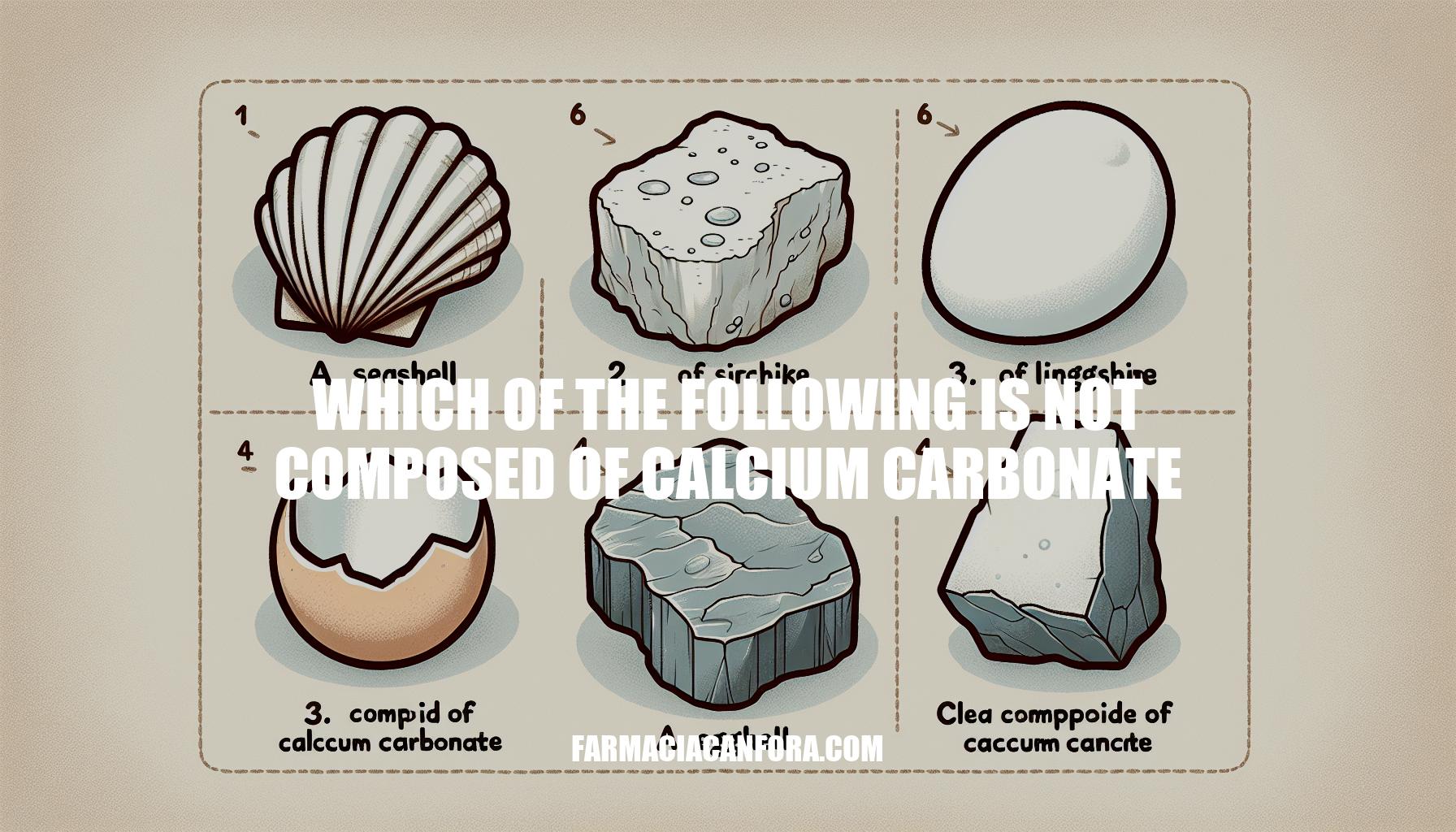 Identifying Substances: Which of the Following Is Not Composed of Calcium Carbonate