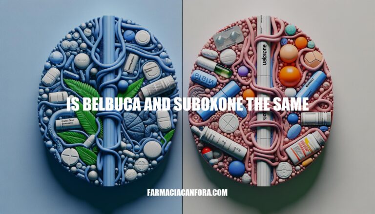 Is Belbuca and Suboxone the Same? A Comparison