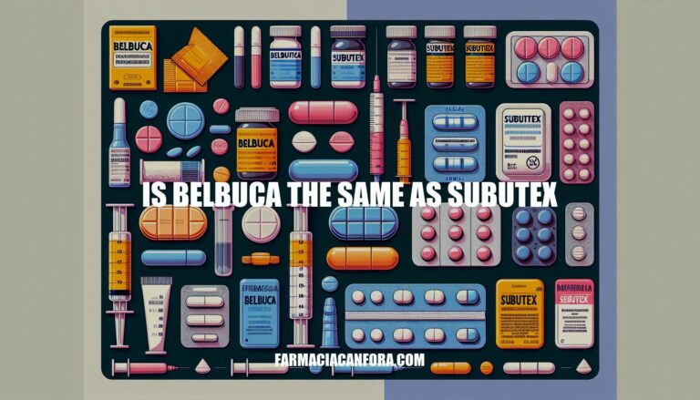 Is Belbuca the Same as Subutex: Exploring the Differences