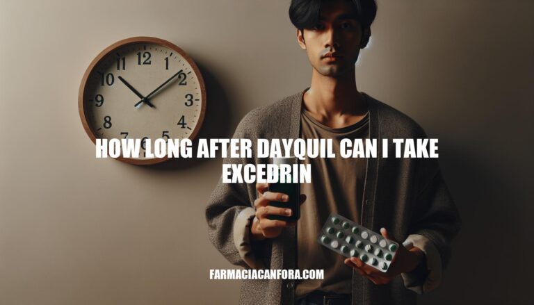 Safe Timing: How Long After DayQuil Can I Take Excedrin