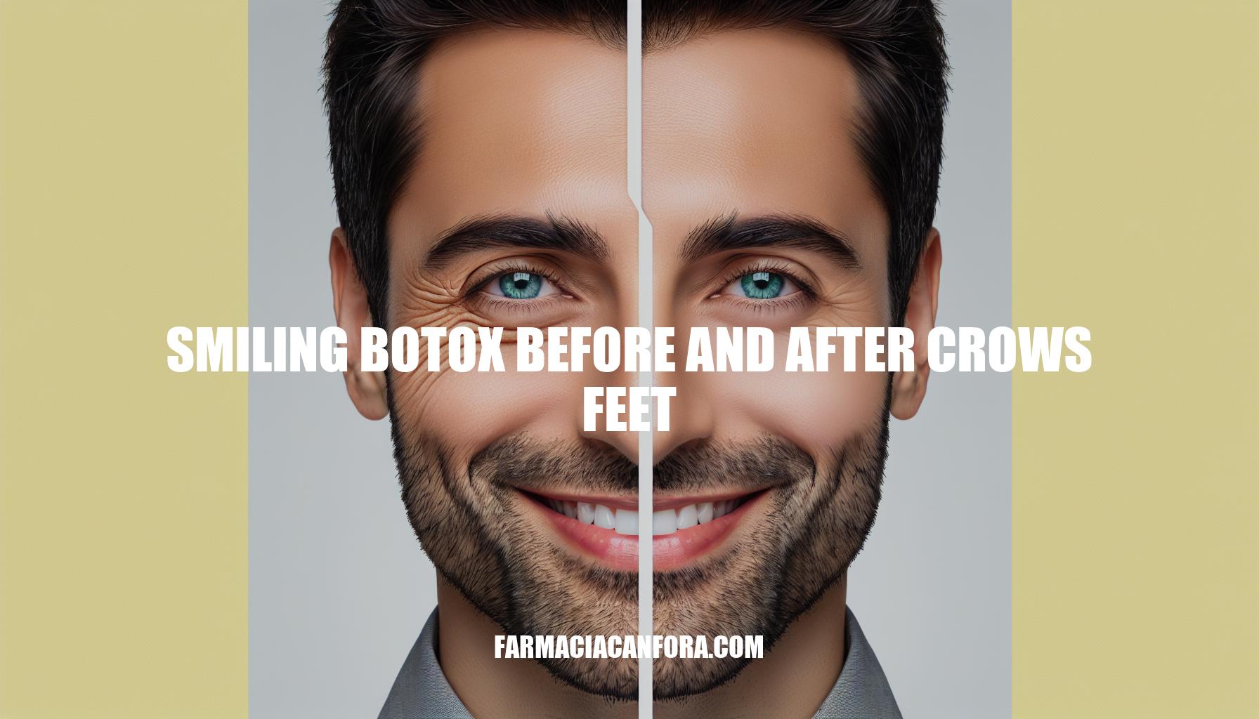 Smiling Botox Before and After Crows Feet Treatment