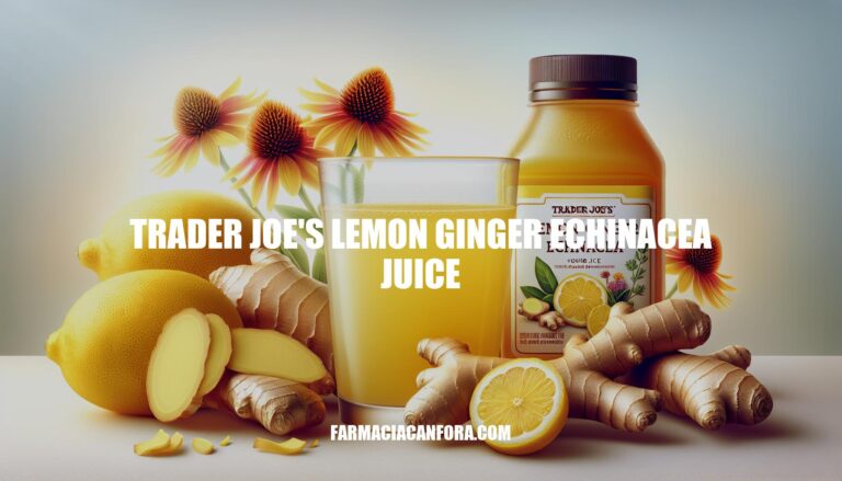 Trader Joe's Lemon Ginger Echinacea Juice: Benefits and Reviews