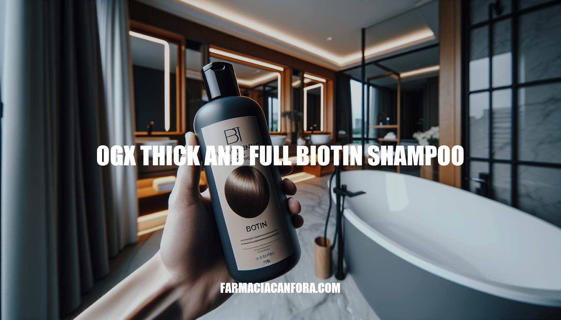 Ultimate Guide to OGX Thick and Full Biotin Shampoo
