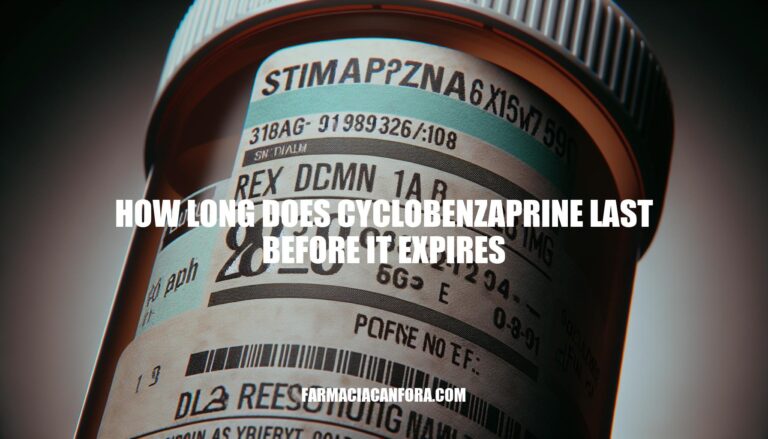 Understanding How Long Cyclobenzaprine Lasts Before It Expires