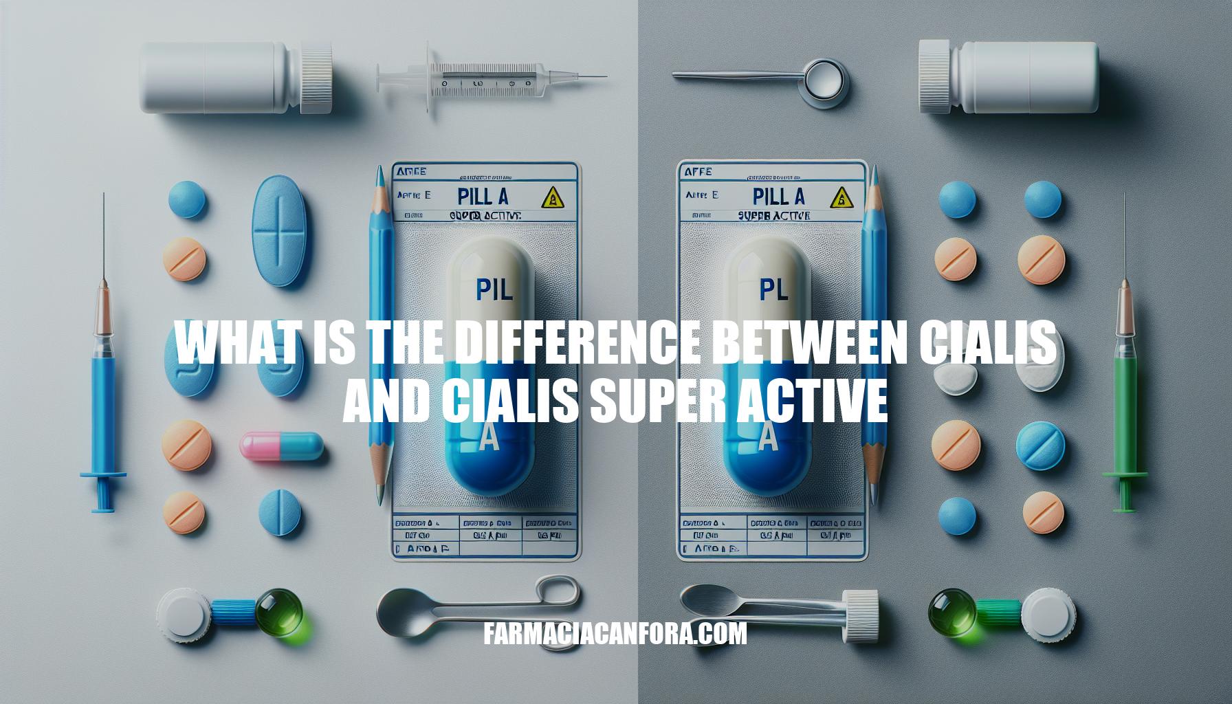 Understanding the Difference: Cialis vs Cialis Super Active