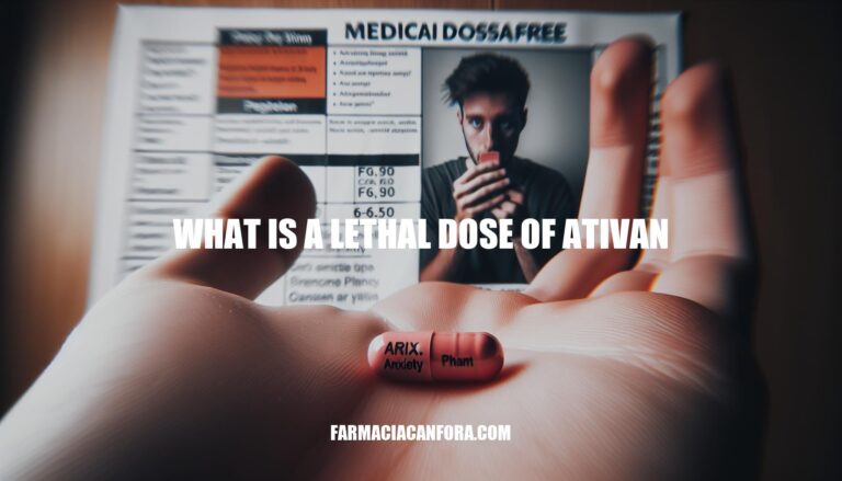 Understanding the Lethal Dose of Ativan