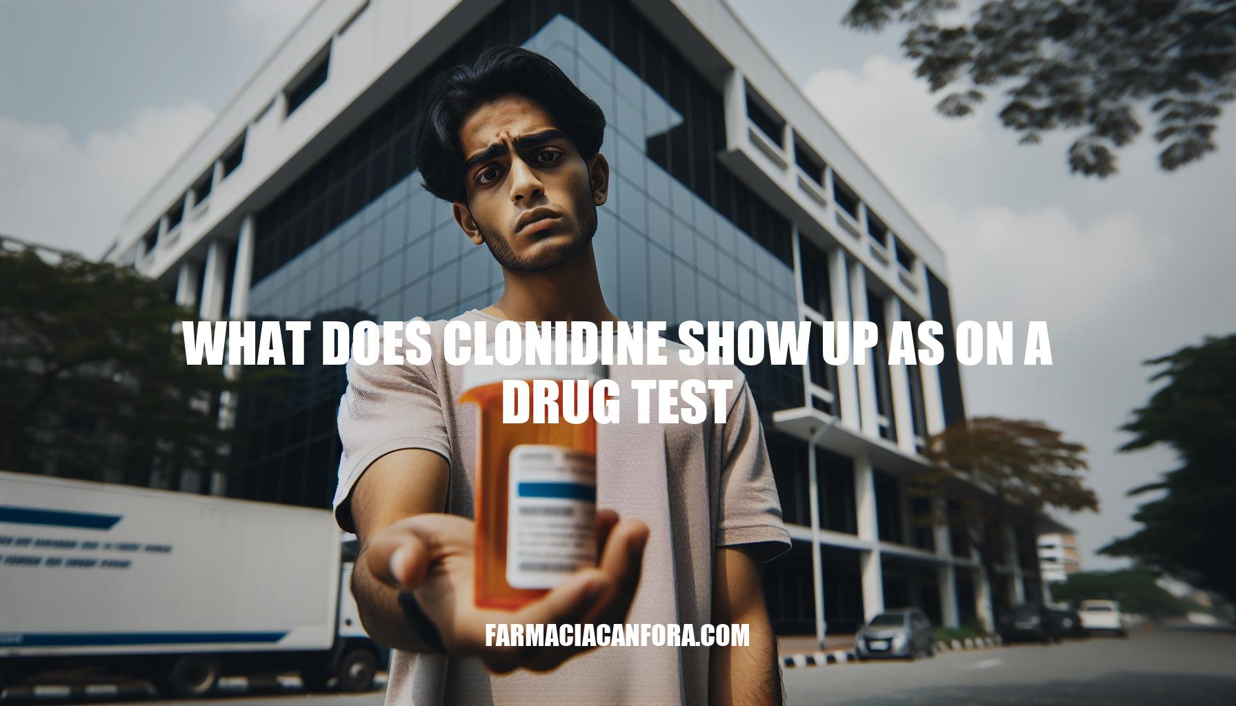 What Does Clonidine Show Up as on a Drug Test