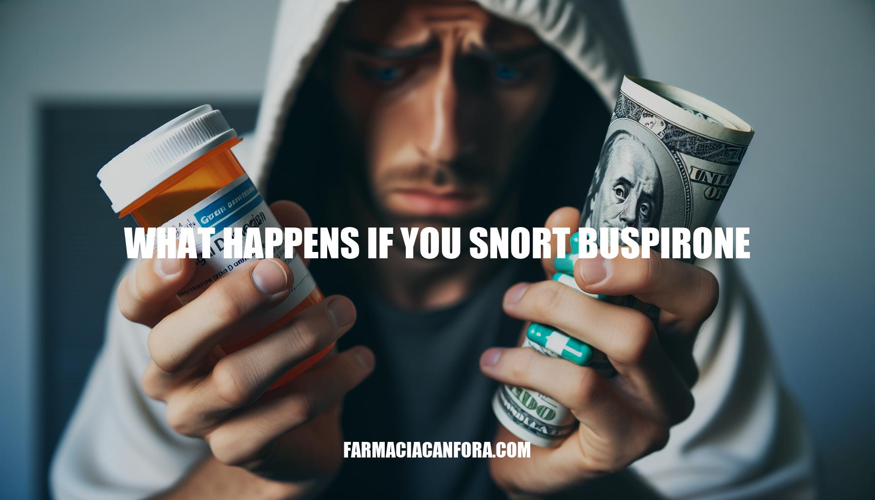 What Happens If You Snort Buspirone: Risks and Consequences
