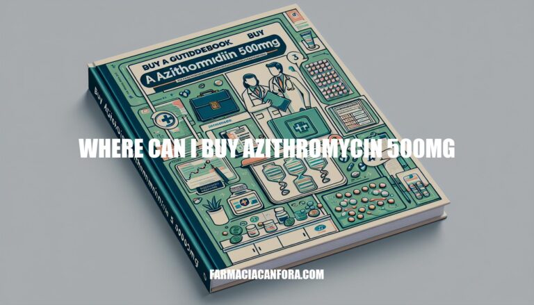 Where Can I Buy Azithromycin 500mg: A Comprehensive Guide