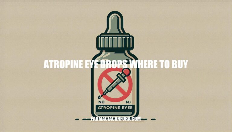 Where to Buy Atropine Eye Drops