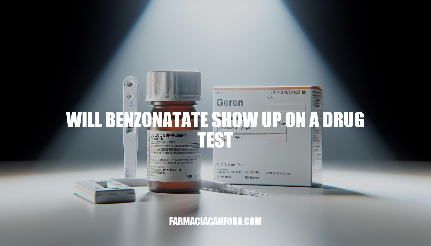 Will Benzonatate Show Up on a Drug Test