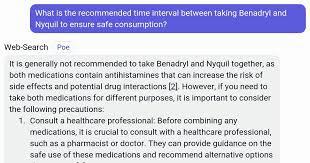It is generally not recommended to take Benadryl and Nyquil together, as both medications contain antihistamines that can increase the risk of side effects and potential drug interactions.