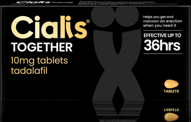 A black and gold box of Cialis, a medication used to treat erectile dysfunction.